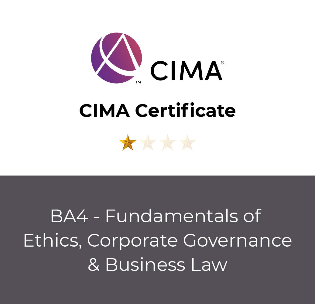 BA4 - Fundamentals of Ethics, Corporate Governance & Business Law