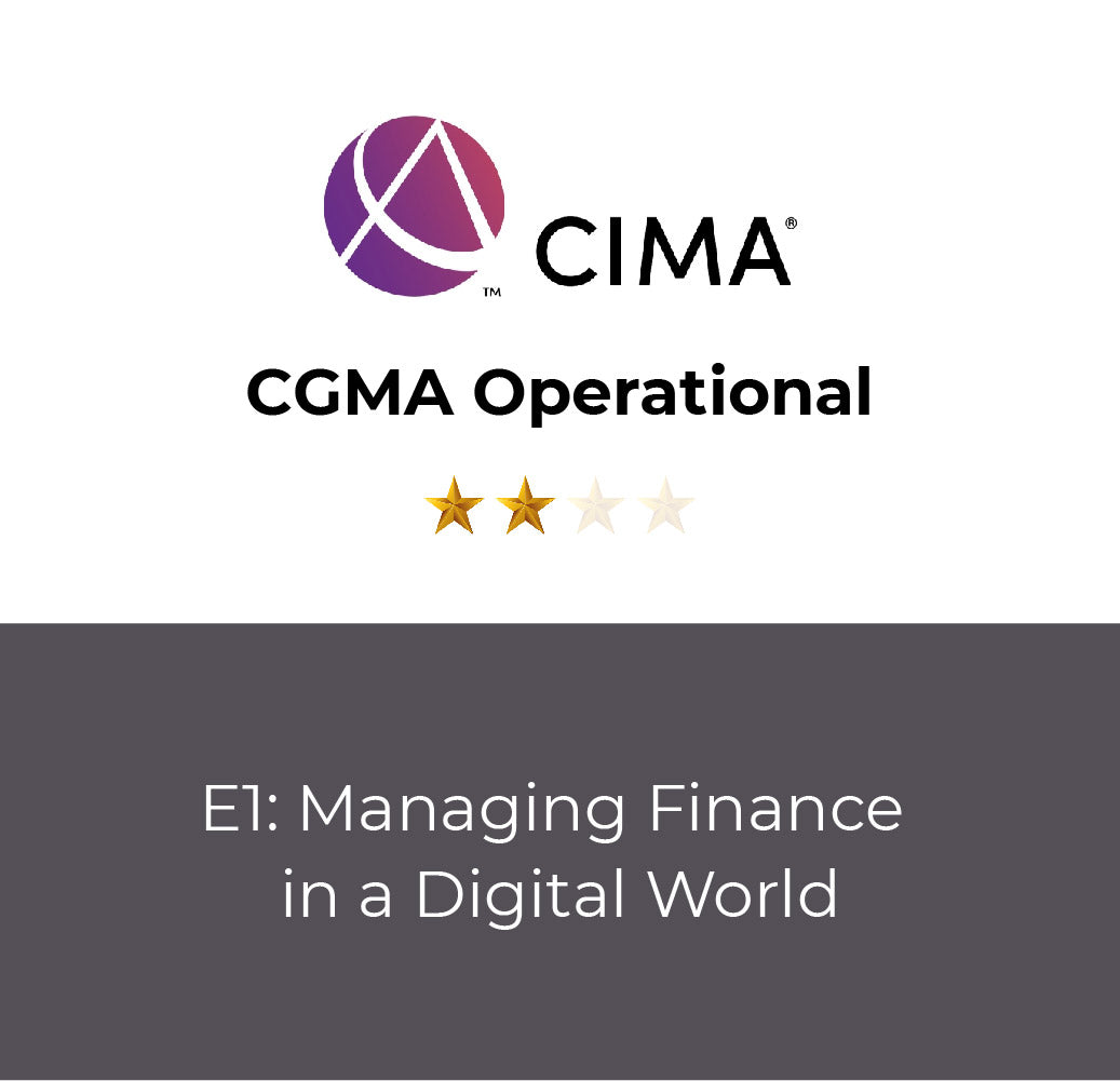 E1: Managing Finance in a Digital World